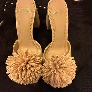 Antonio Melani Beige Floral Heels